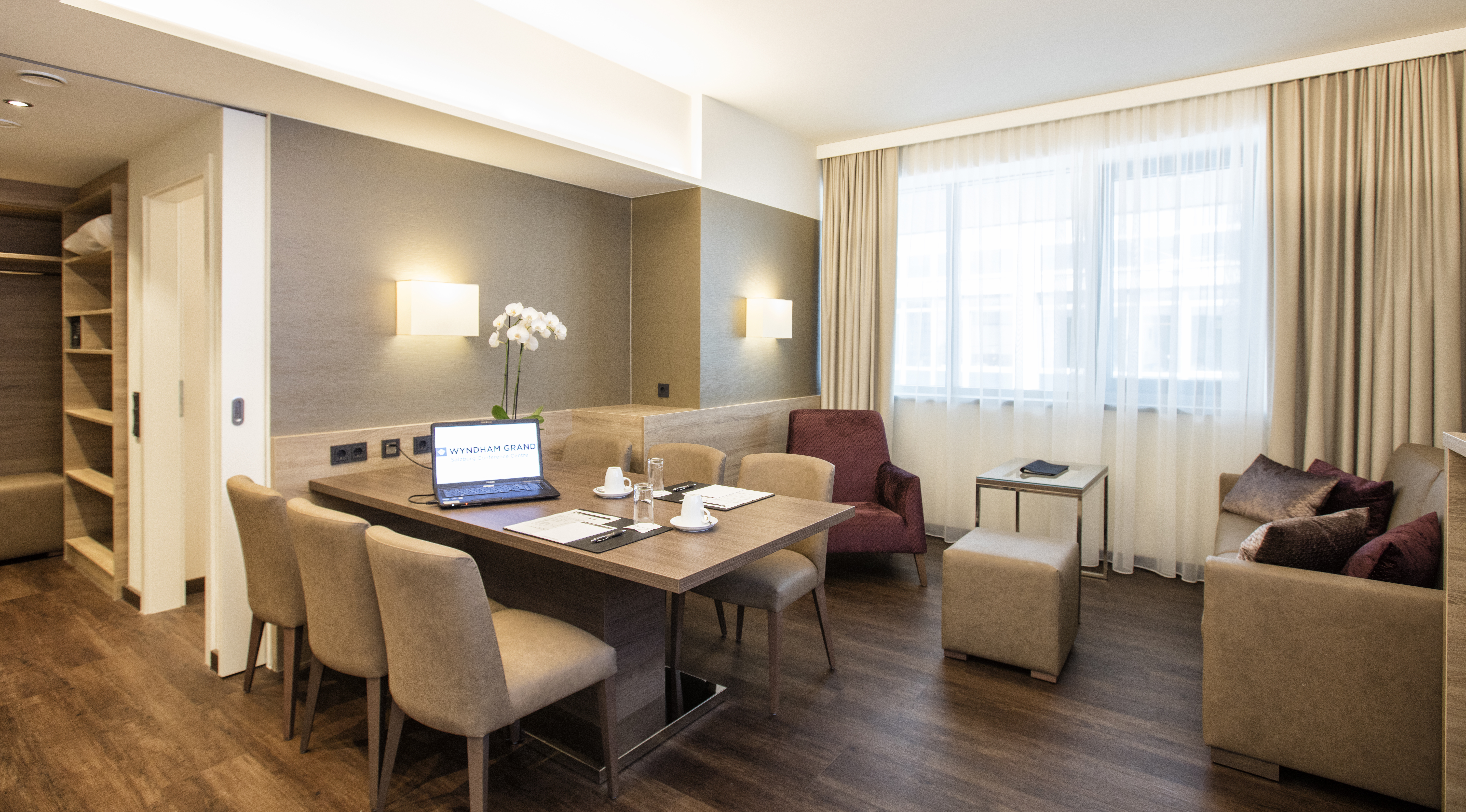 Guest room at the Wyndham Grand Salzburg Conference Centre in Salzburg, Other than US/Canada